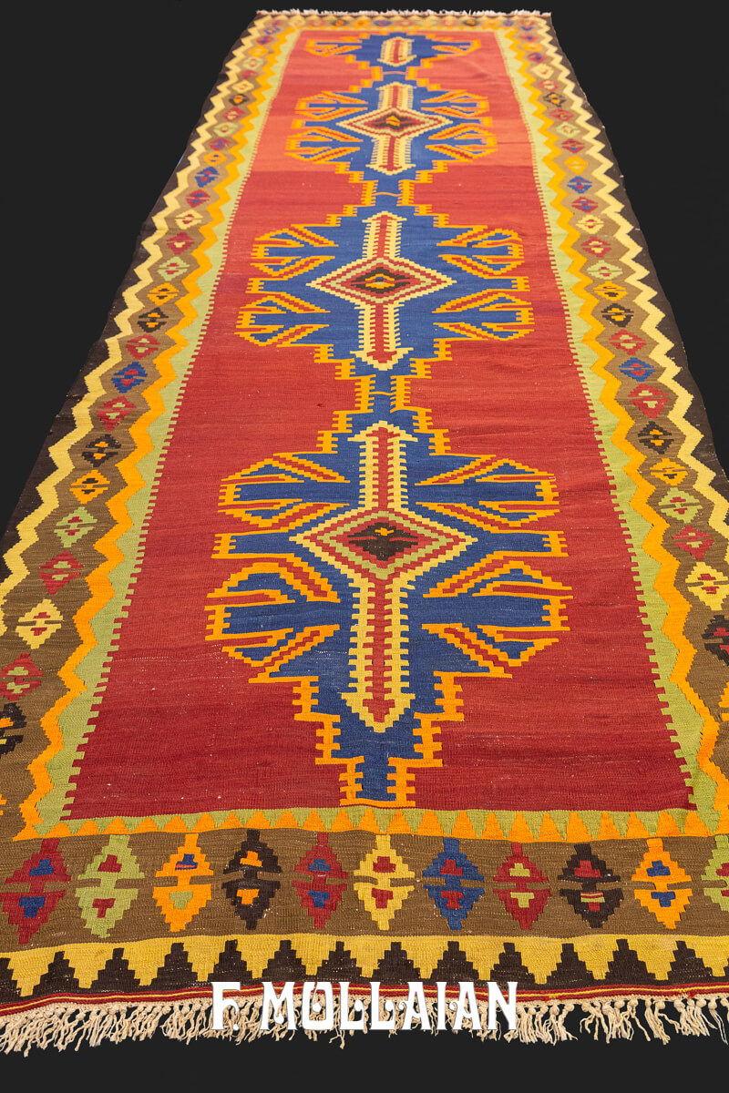 Kilim Rug Shirvan Beige/Brown Color Border n°:246